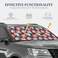 thumbnail image 4 of Balery 2 Piece Hawaiian Style Car Windshield Sun Shade|Foldable Front Windshield Shade for Car Front Window for Most Sedans SUV Truck-Medium, 4 of 7