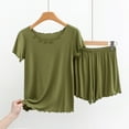 thumbnail image 3 of B91xZ Pyjama Débardeur Mode pour Femmes Ensemble de 2 Pcs, Vert TG, 3 of 3