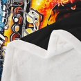 thumbnail image 3 of Erosebridal Melody Saxophone Fleece Blanket 90x90,Musical Instrument Sherpa Blanket,Abstract Decor,Ultra Soft, 3 of 6
