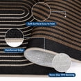 thumbnail image 6 of Garvee 8'x10' Modern Rainbow Area Rug Geometric Stripe Carpet, Washable Non Slip Rug for Living Room Bedroom Dining Room, Black and Brown, 6 of 8