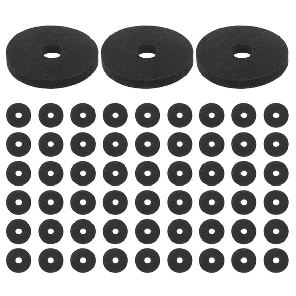 OUNONA 100Pcs Rubber Faucet Washers Black Flat Sealing Washers for Garden Hose and Bolt Repair