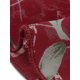 thumbnail image 5 of Vestido floral de gasa de manga larga con cuello simulado, volantes en capas, minivestidos con cintura de bata transparente Rojo L, 5 of 6
