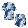 thumbnail image 5 of Naloa Flower Women's Short-Sleeved Pajama Set, Loungewear, Summer pajamas, Breathable Cozy - XX-Large, 5 of 9