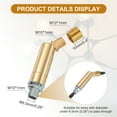 thumbnail image 3 of Sloped Ceiling Adapter, 90/345 Degree 60x15mm M10 Fine Thread Sloped Ceiling Light Fixture Adapter Kit for Ceiling Pendant Light Chandelier Track Suspend(Gold, Pack of 4), 3 of 7