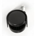 thumbnail image 3 of 5/pk Dia 2 inches Black Nylon Swivel Chair Wheels Universal Standard Size M11 Stem, 3 of 3