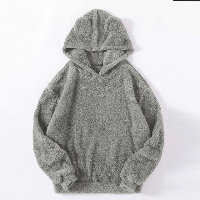 LSLJS Mode Femmes Chandail à Capuchon et Chandails en Molleton, Mode Femmes Haut à Imprimé Léopard Hiver Confortable Manteau à Manches Longues