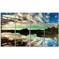 thumbnail image 2 of Sky Clouds Mirrored in River Panorama - Landscape Canvas Art Print, 2 of 3