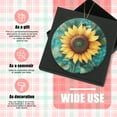 thumbnail image 3 of Round Christmas Ornament Ceramic Keepsake Holiday Christmas Decoration 2.95in - Sunflower in Full Bloom, 3 of 6