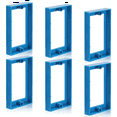 thumbnail image 1 of 6Pcs Electrical Box Extender,1/2In Single Gang Receptacle Outlet Box Extenders Junction Box Extender for Electrical Box, 1 of 5