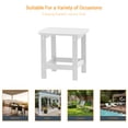 thumbnail image 6 of ACEGOSES Patio Side Table, Adirondack Outdoor HIPS Weather-Proof Square End Table, White, 6 of 6