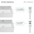 thumbnail image 3 of Swiss Madison Residential Pop up Stainless Steel Sink Drain 1.75 in Matte White, 3 of 4