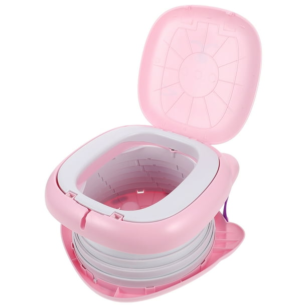 Orinal portátil plegable para entrenamiento de orinal, inodoro para coche, camping, interior y exterior, asiento de inodoro para niños, orinal plegable para coche, orinal de viaje