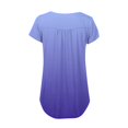 thumbnail image 5 of LEEYNEER Womens Summer Tops Loose Fit Casual V- Neck Hide Belly Short Sleeve T-Shirts Cute Flowy Tunic Blouses, 5 of 7