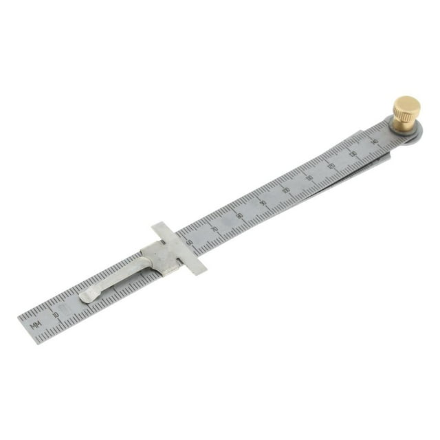 Calibrador de Espesores de Soldadura Cónica de material acero Inoxidable, Calibre, Regla de Profundidad, Agujero de 1 a 15 Mm, para Construcción, Riel
