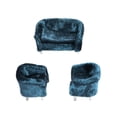 thumbnail image 2 of LeeQinersw 1/25 Dolls House Miniature Furniture Double Single Sofa Chair Armchairs Blue, 2 of 6