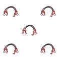 thumbnail image 3 of Decodeary 2pieces Multi Color Handle Shoulder Bag Belt Practical And Elegant Wood Bead red brown 46cm 5Set, 3 of 6