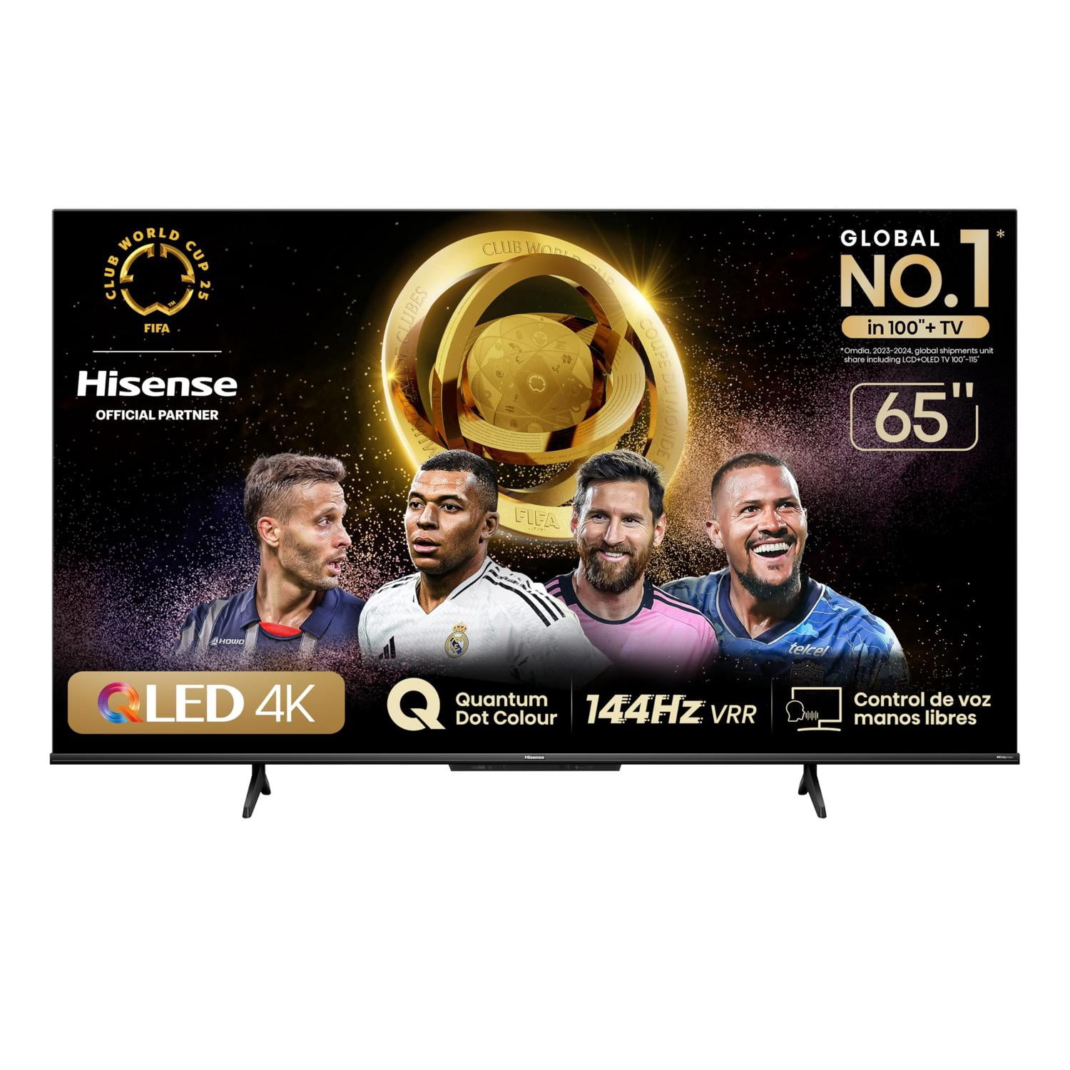 Hisense Television QD7N Pantalla 65 Pulgadas,QLED Smart Google TV UHD 4K,Control Remoto por Voz con