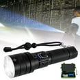thumbnail image 2 of EIMELI Rechargeable LED Flashlight Military Zoomable Flashlight 5 Modes Handheld Torch Light 5000LM Ultra Bright Flash Light IPX6 Waterproof Outdoor Camping Accessories Emergency Gear, 2 of 10