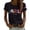 Black, variant on MEICHEN Women's Retro 250th Anniversary Casual T Shirt Flag Patriotic Shirt Summer Cotton Short Sleeve Tops
