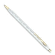 Crossr Classic Century Medalist Polished Chrome with Gold-plated Accents Ball-Point Pen QGL7876