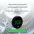 thumbnail image 4 of Graflsoa Rechargeable Wireless Aquarium Thermometer with High Precision 0.1°C Accuracy, Digital LCD Display, External Tank Mounting, -9.9~50°C Measurement Range, and Double-Sided Adhesive for Fish, 4 of 6