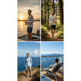 thumbnail image 3 of INGEAR Men's Lightweight SPF 50+ UV Protection Hoodie, Long Sleeve Rashguard with Pocket, , Sorbet Tiedye , XL, 3 of 7
