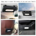 thumbnail image 4 of Car Tissue Holder PU Leather Hanging Tissue for Car Universal Sun Visor Napkin & Holder Compact Rectangular Design Fits Most Car Tissue Cartons 1pc, 4 of 4