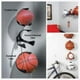 Porte-balle de Football Rugby Basket-Ball en Plastique Noir Porte-Balle Porte-Support de Rangement à Domicile – image 4 sur 4