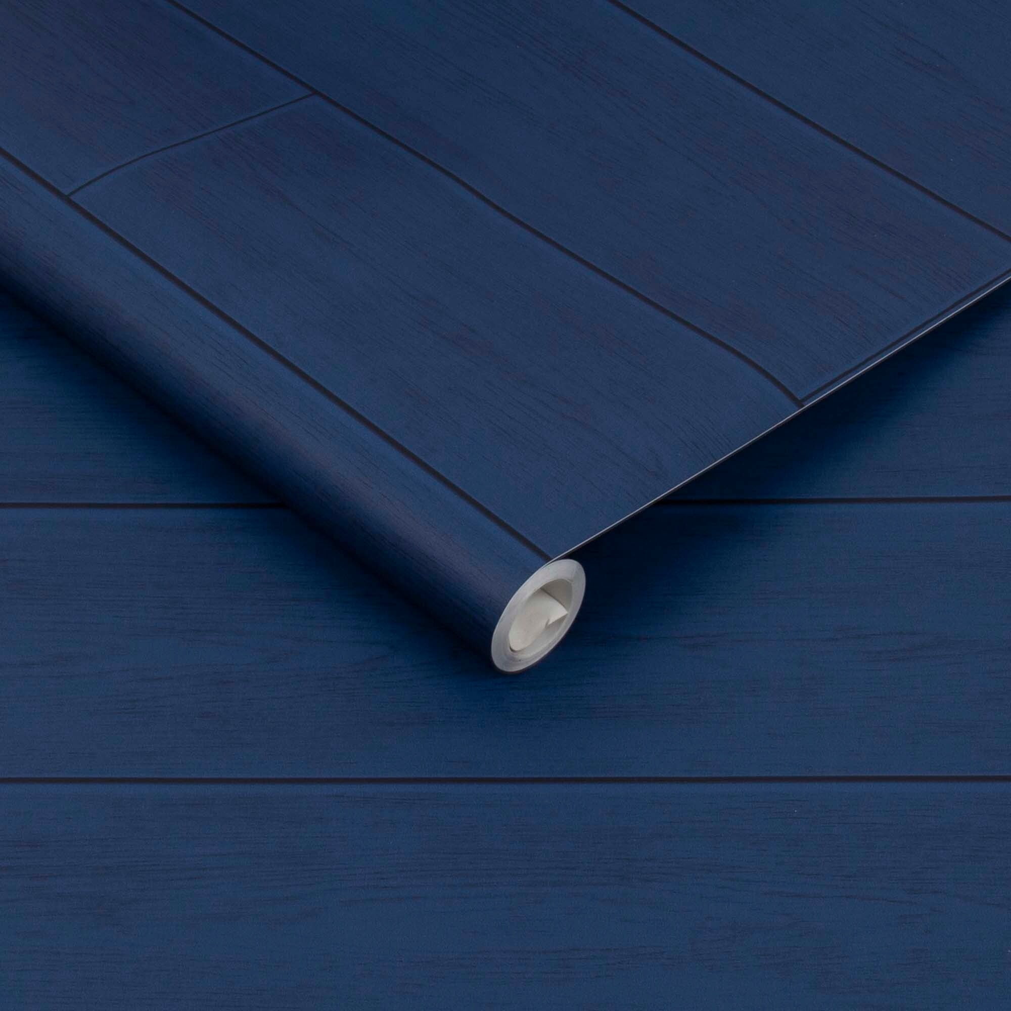 Transform Blue Plank Peel and Stick Wallpaper
