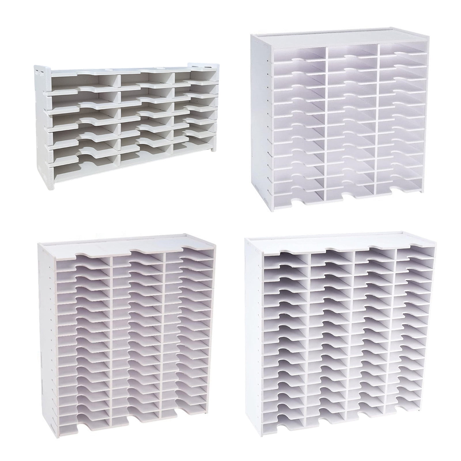 Multifunctional 18/36/51/60 Grids Inkpad Organizers for Craft Wall or Desk Storage with Stainless Steel Hook Designs