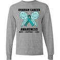 thumbnail image 3 of Inktastic Ovarian Cancer Awareness Hope Support and Love Long Sleeve T-Shirt, 3 of 5