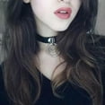 thumbnail image 3 of K-KED Women Adjustable Punk Choker Necklaces Collar Rivet PU Leather Alloy Hip Hop 1PC-E-SCLT, 3 of 8