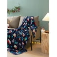 Holiday Time Plush Throw Camper, 50" x 60" inches, Blue, Polyester