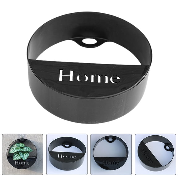 MOKKHNB 2Pcs Plastic Wall Plant Holder Square Black for Home Decoration Indoor Use 7.7X7.7X2.6in