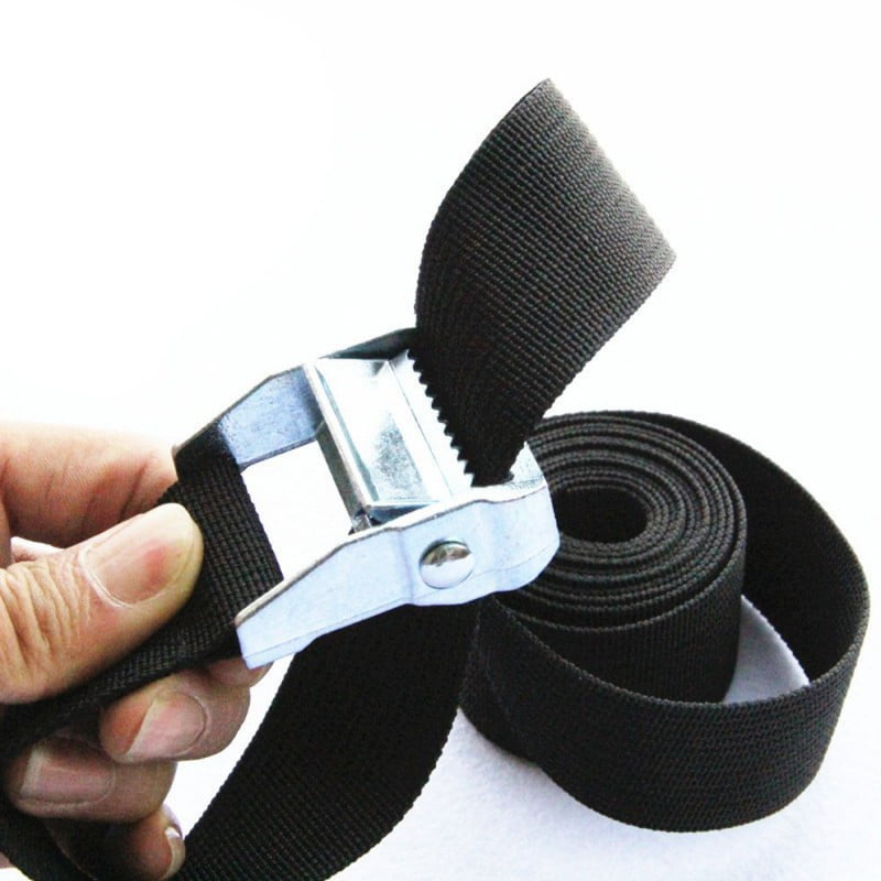 50mm Black 2Pcs Heavy Duty Tensioning Belts Lashing Strap Trailer Tie Down Straps 25