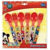 Mickey Mouse Six Piece Fork & Spoon Set