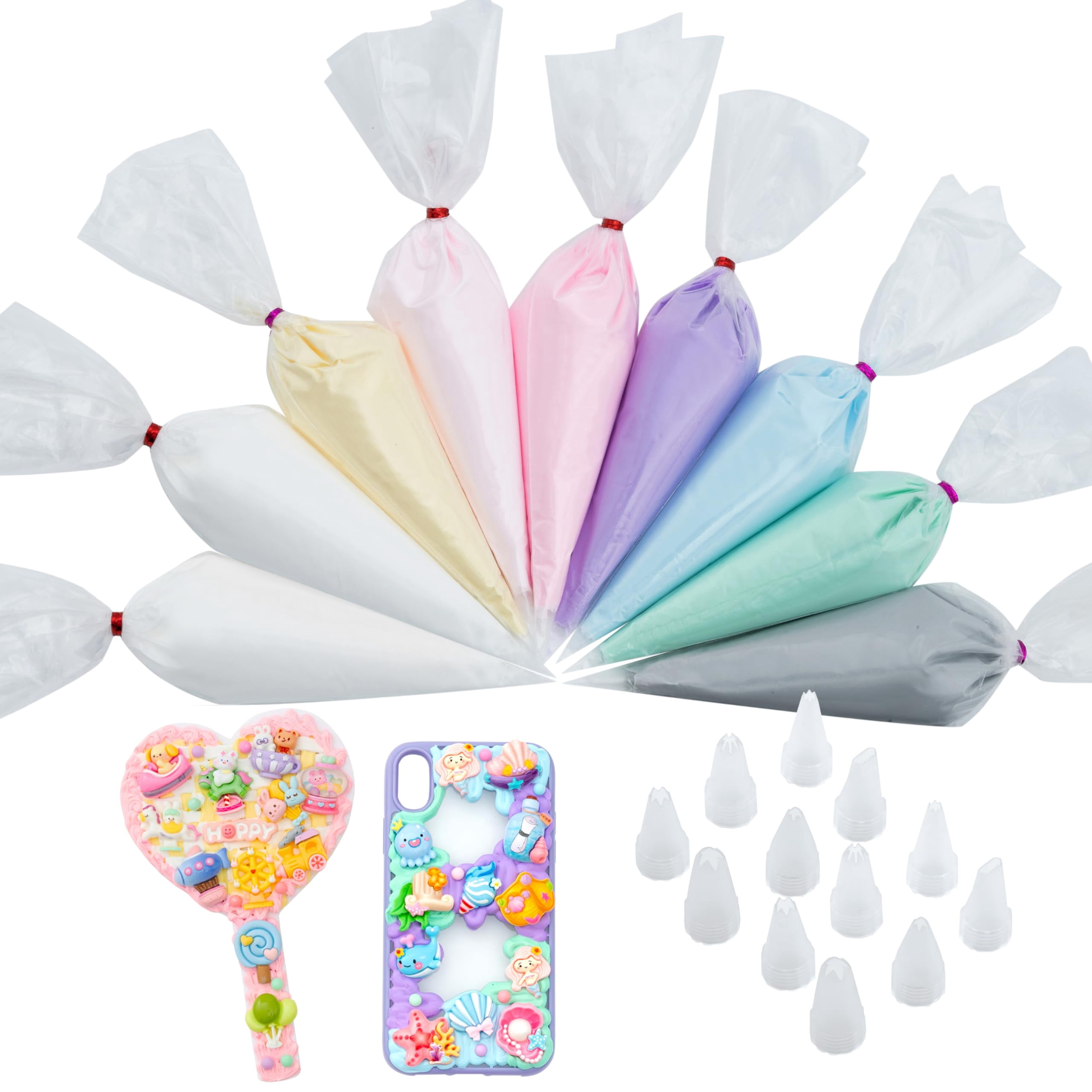 Decoden Cream Large 9PCS Premium Texture Fake Whipped Cream Glue ...