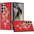 thumbnail image 2 of For Samsung Galaxy S25 Ultra Case, Diamonds 3D Butterfly Bling Sparkly Glitter Ornaments Engraving Hybrid Metal Fashion Phone Cover (Red Garden Butterflies), 2 of 11