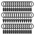 thumbnail image 6 of ZenCart 10 Pcs Curtain Rings with Clips Polished Iron No Tools Needed Snap-On Design Easy to Use Curtains Clamps with Hooks Curtain Accessories for Bathroom Living Room Home Decor, 6 of 8
