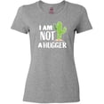 thumbnail image 3 of Inktastic I Am Not a Hugger with Cactus Women's T-Shirt, 3 of 5