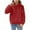 Red, variant on Telankuip Girls Fuzzy Pullover Hoodies Casual Sherpa Winter Cute Bear Ears Hooded Sweatshirts Soft Thick Warm Comfortable Plain Outwear Tops with Pockets Red 14-15 Years