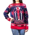 thumbnail image 4 of Captain Marvel Chandails de Noël Laids en Tricot Haut de Gamme pour Femmes, 4 of 4