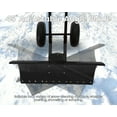 thumbnail image 3 of Pelle à Neige Robuste de 29 Pouces avec Roues – Poignée Ergonomique Ajustable – Lame en Acier Inclinée – Réglage à 5 Positions – Déneigement Sans Effort pour Entrées et Trottoirs, 3 of 8