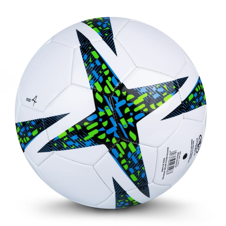 Athletic Works Size 4 Soccer Ball, Blue - Walmart.com