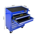 thumbnail image 2 of 7 Drawers Tool Cart on Wheels, 24'' Multifunctional Rolling Tool Chest with Ball Bearing Drawer Slides, Drawers Rolling Tool Trolley Organizer, Tool Case for Garage, Warehouse, Workshop, Repair Shop, 2 of 9