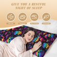 thumbnail image 2 of Yiaed Body Pillow Cover, Ultra Soft Microfiber Pillowcases, Breathable Long Pillow Case, Envelope Closure-mushroom colorful Skull (20x54 inch)（Pillow core not included）, 2 of 5