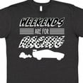 thumbnail image 4 of Inktastic Weekends Are for Racing Race Car Silhouette and Racing Flag T-Shirt, 4 of 5