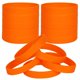 thumbnail image 1 of Lvnrids 30 Pcs Pulseras De Silicona Pulseras Para Niños Pulsera Elástica De Goma Deportiva Para Decoraciones De Fiesta Paquete De Favores Naranja, 1 of 1