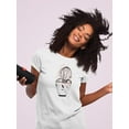 thumbnail image 2 of Cool Grunge Ink Cactus Plant T-Shirt Women -Image by Shutterstock, Female Medium, 2 of 4