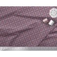 thumbnail image 2 of Soimoi Black polyester Crepe Fabric Filigree Damask Printed Fabric 1 Yard 42 Inch Wide, 2 of 3